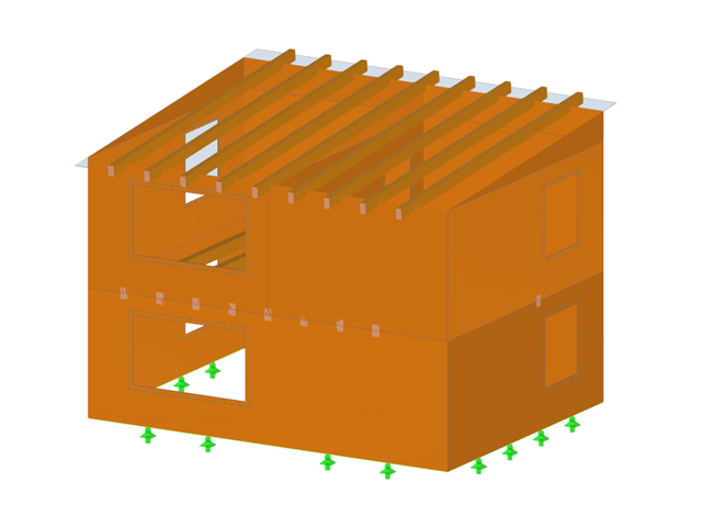Modell 004809 | Gebäude aus Brettsperrholz